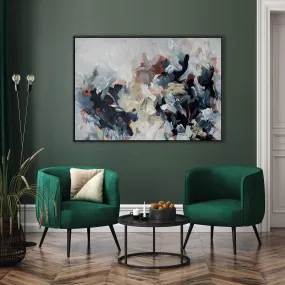 Abstract 449 Framed Canvas