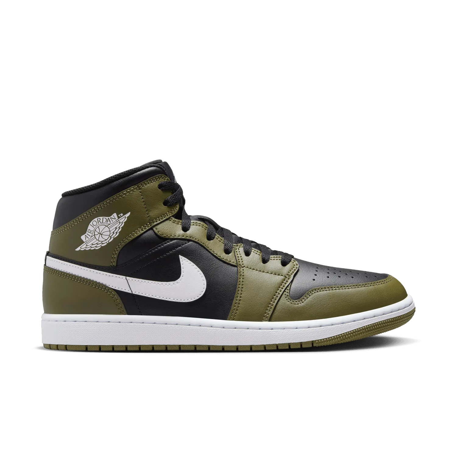 Air Jordan 1 Mid 'Black/Medium Olive'