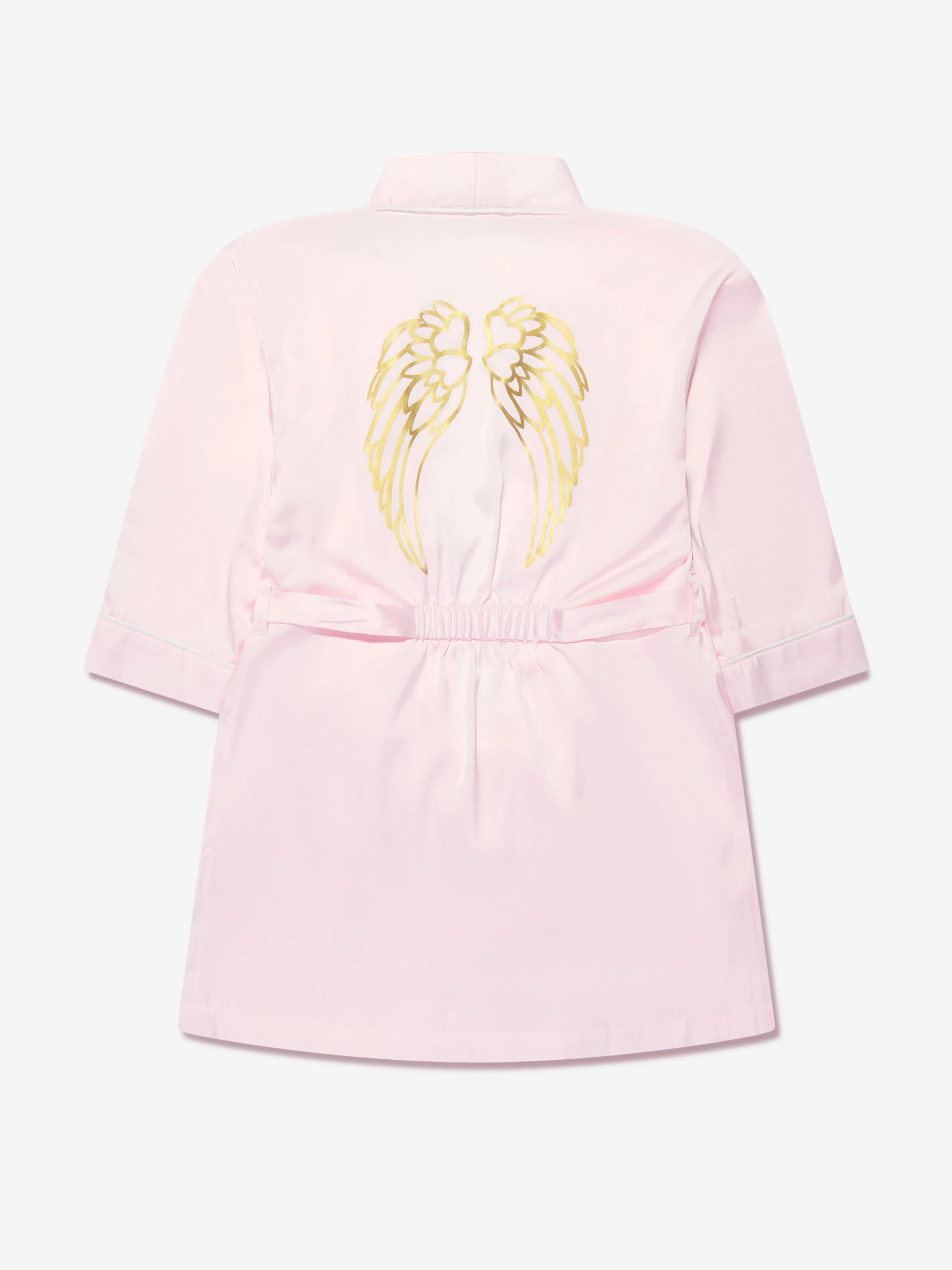 Angels Face Girls Satin Dressing Gown And Eye Mask