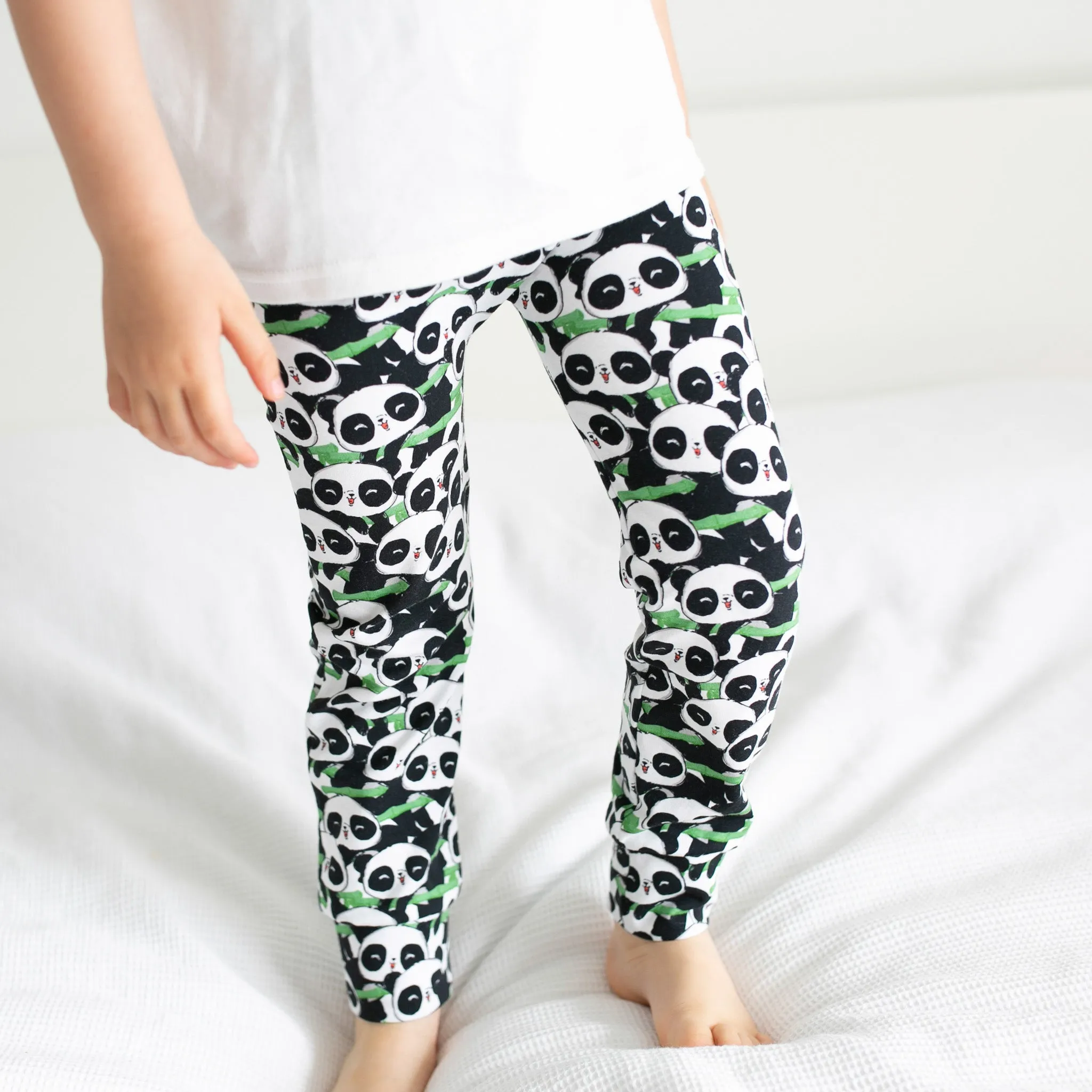 Bamboo Panda print Child & Baby Leggings 0-6 Years