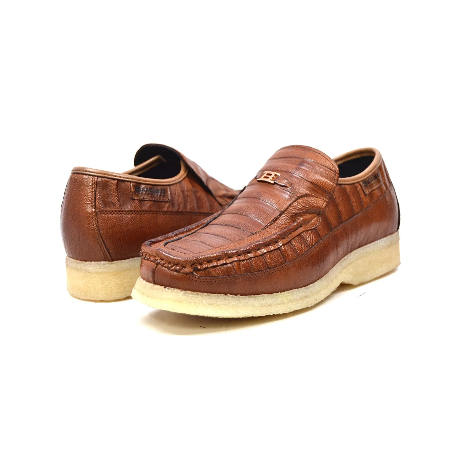 Brick Premium Imported Leather Slip-On Shoe with Ultimate Comfort and Style