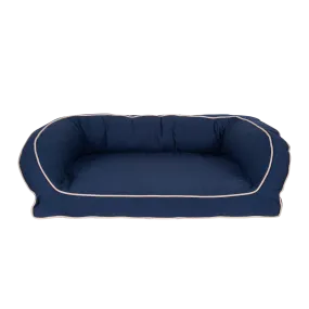 Canvas Cuddler Bolster Bed | Blue