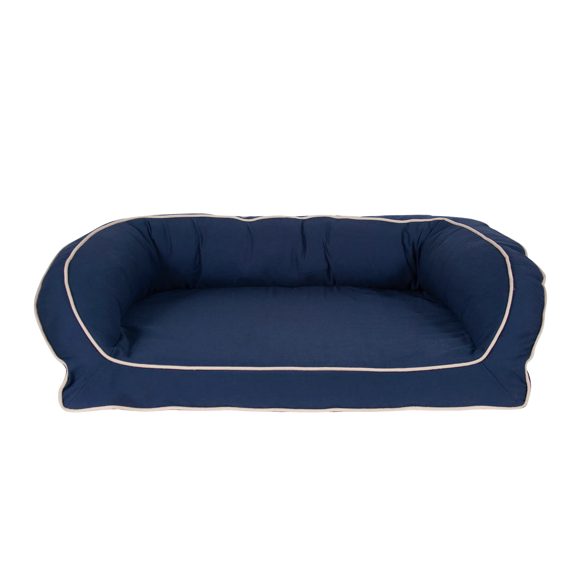 Canvas Cuddler Bolster Bed | Blue