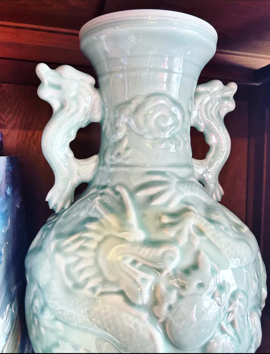 Celadon Dragon Vase