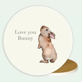 Ceramic Coaster - Bunny Love You