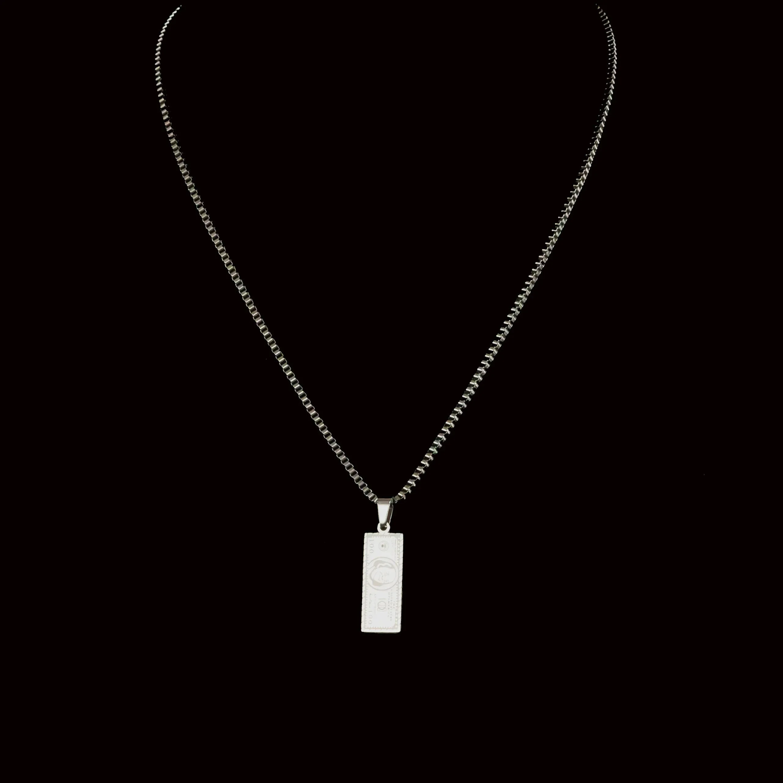 Estiban Box Chain with $100 Pendant