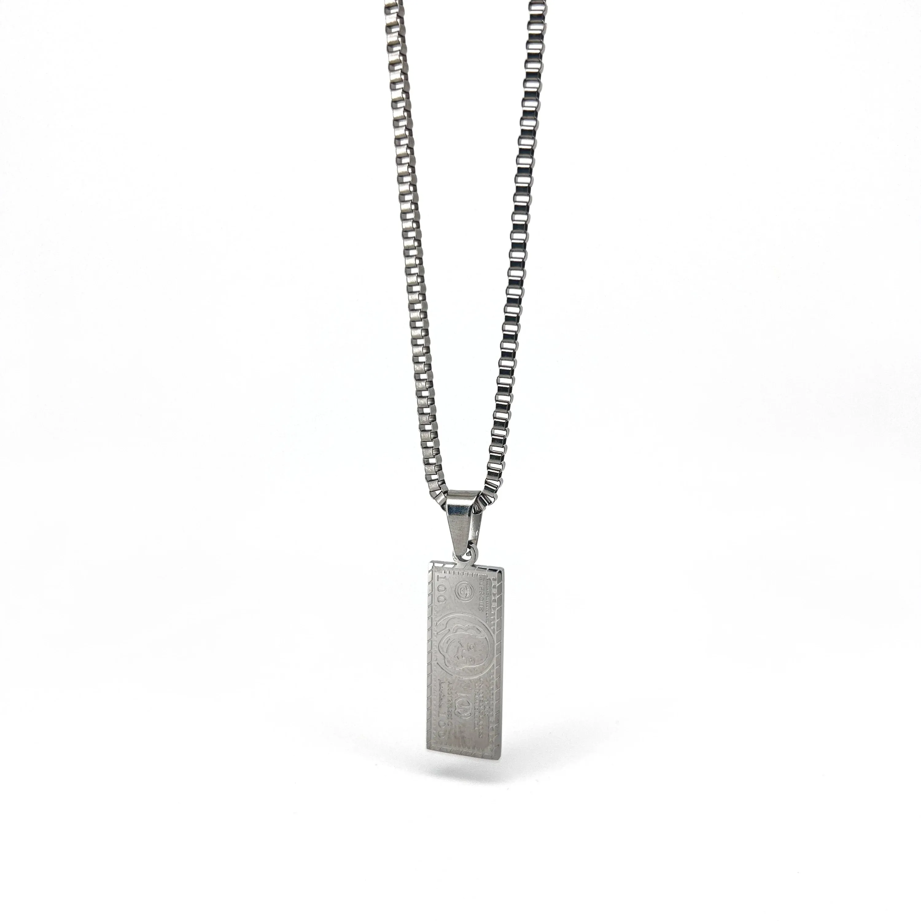 Estiban Box Chain with $100 Pendant