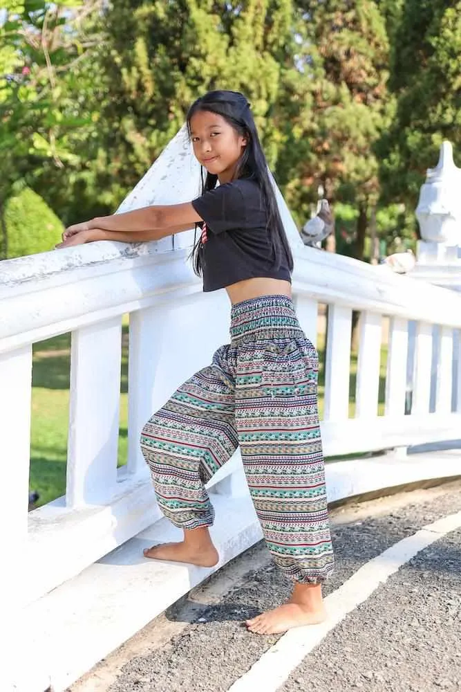 KIDS BOHO HAREM PANTS