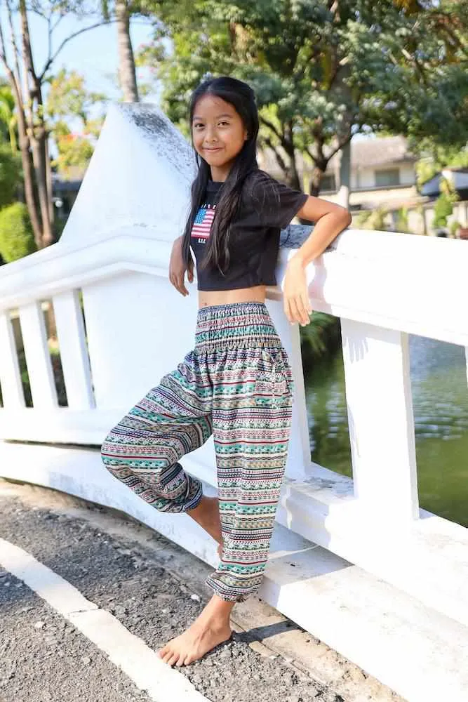 KIDS BOHO HAREM PANTS