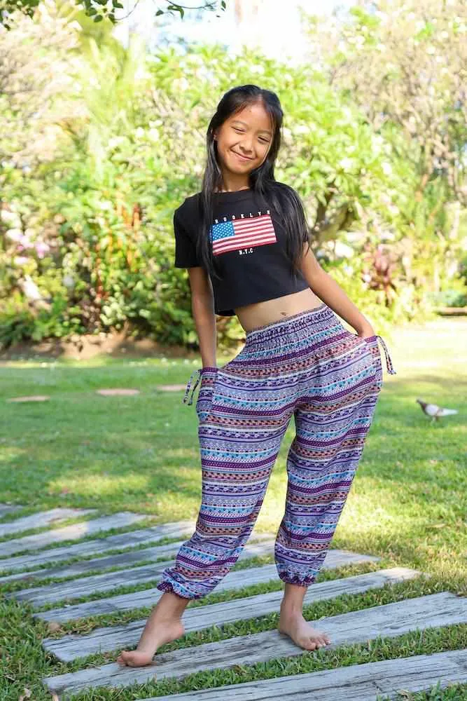 KIDS BOHO HAREM PANTS