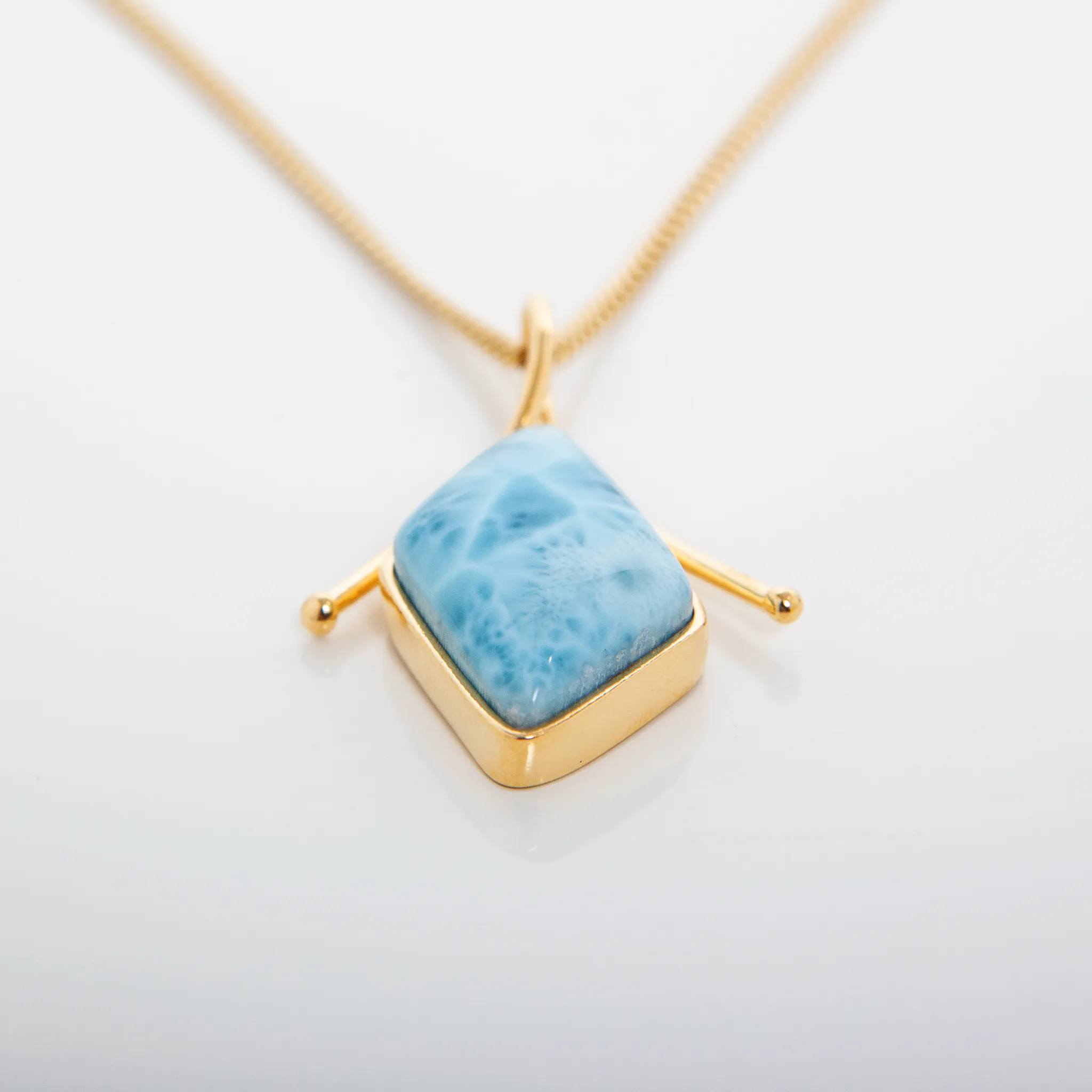 Larimar Gold Vermeil Pendant Margie