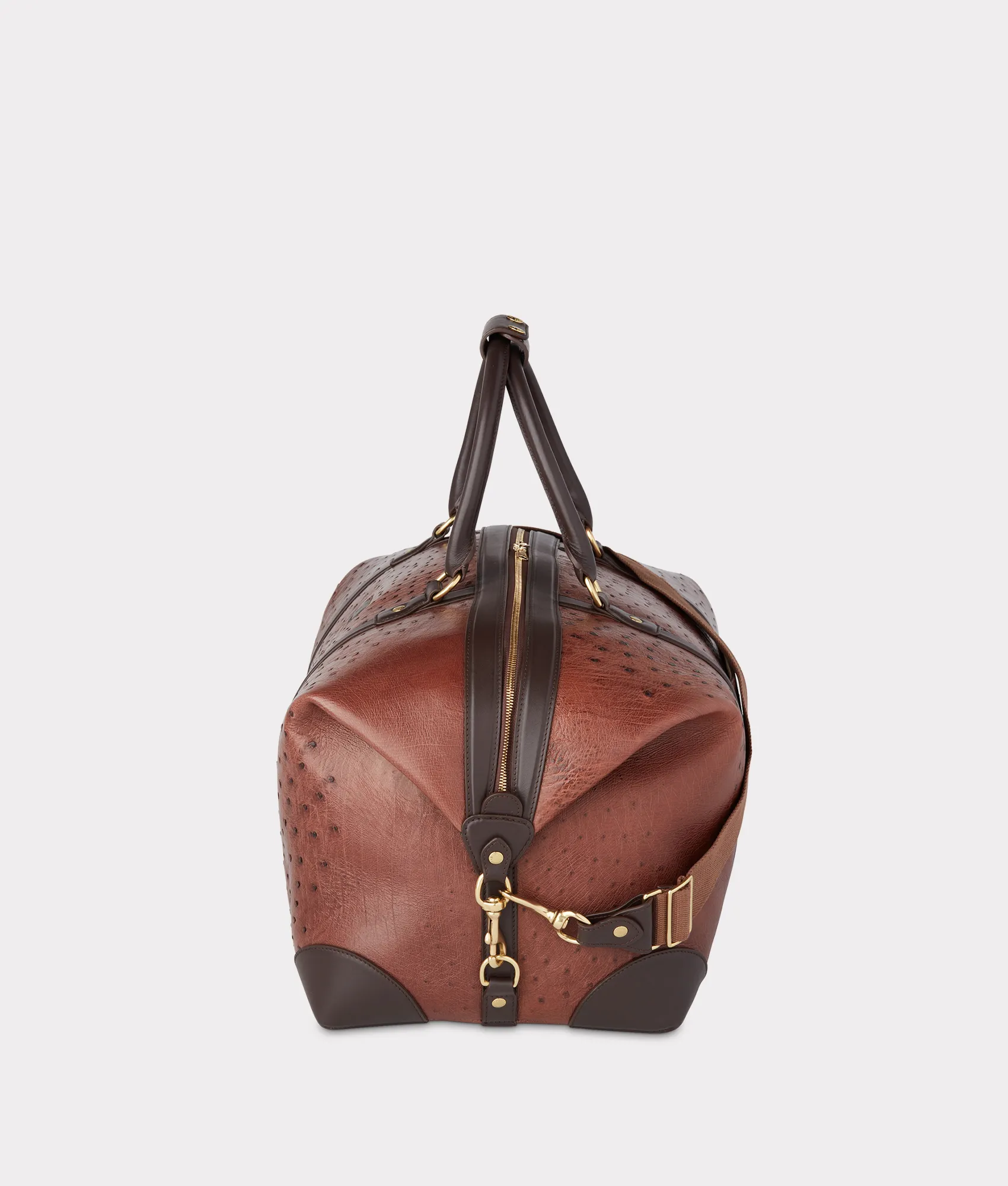 Ostrich Duffle - Large :: Chocolate