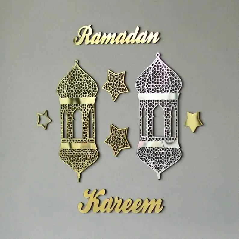 Ramadan Kareem Islamic Gift Islamic Wall Art Wooden Decor