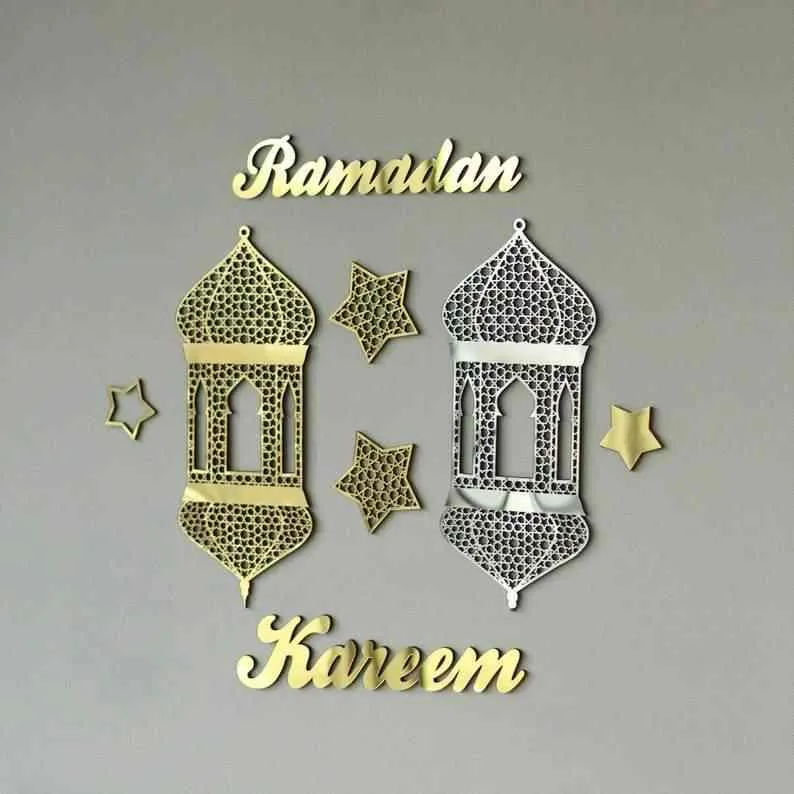 Ramadan Kareem Islamic Gift Islamic Wall Art Wooden Decor