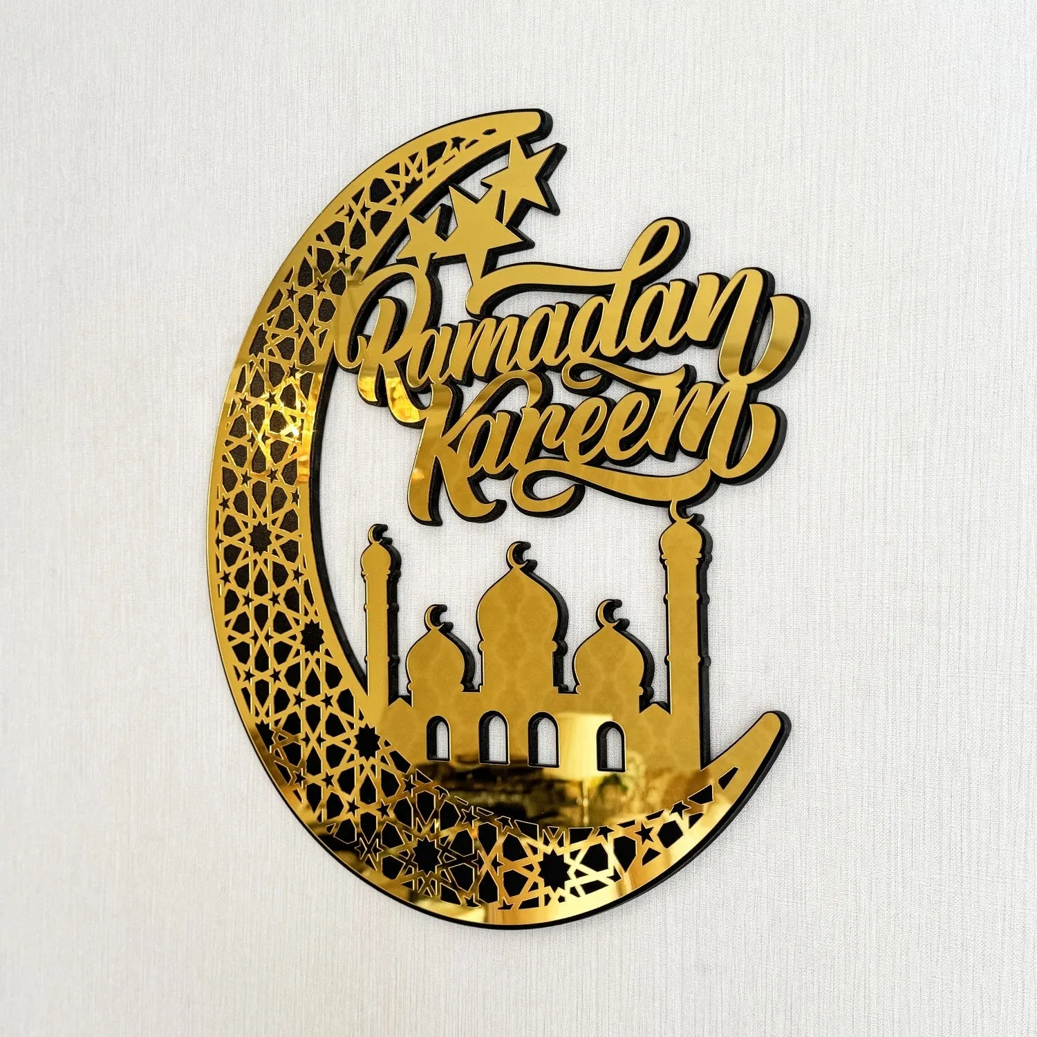 Ramadan Kareem Wooden Islamic Gift Wall Art Decor - Lunate