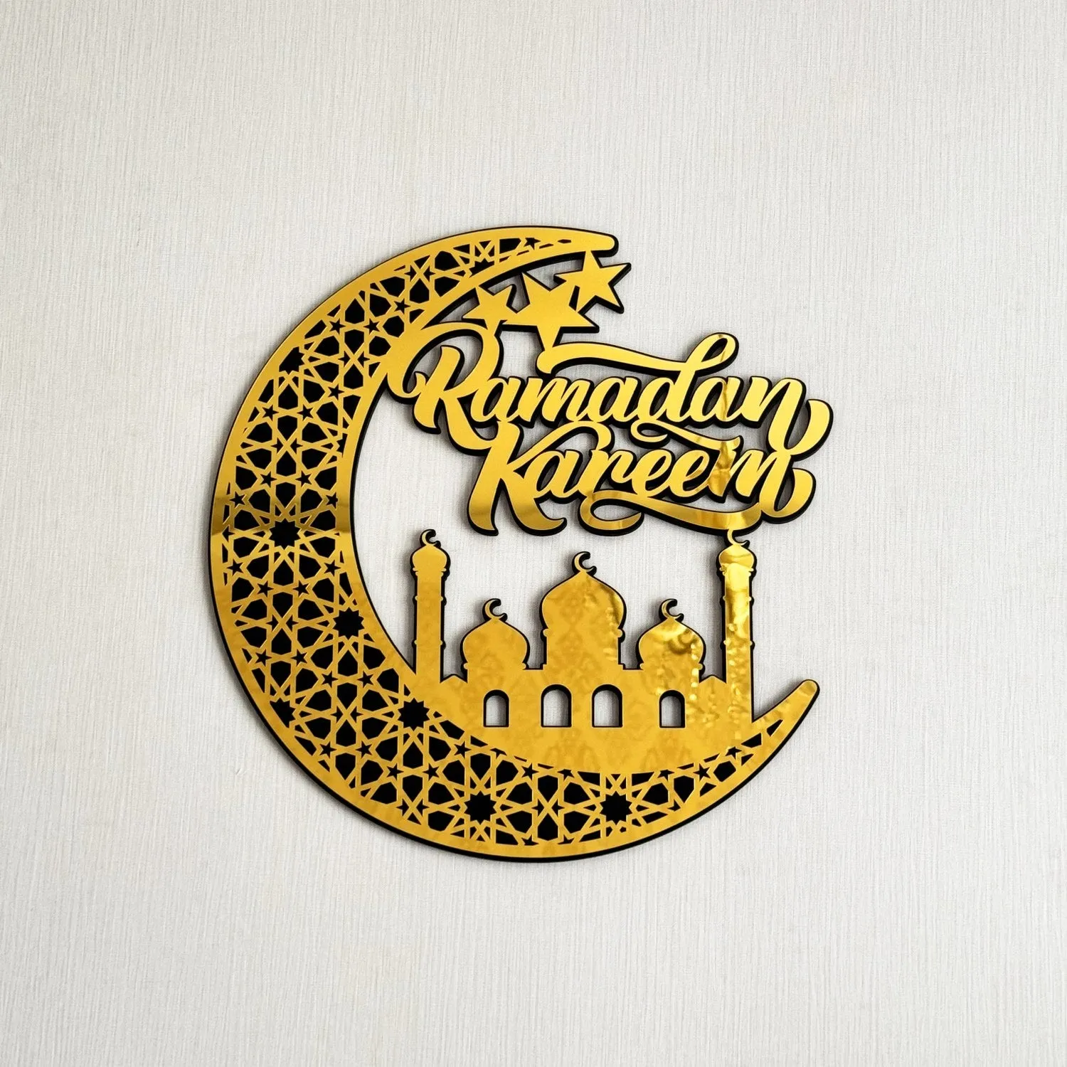 Ramadan Kareem Wooden Islamic Gift Wall Art Decor - Lunate