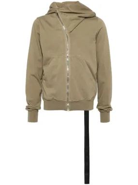 RIBBED COTTON HOODED JACKET