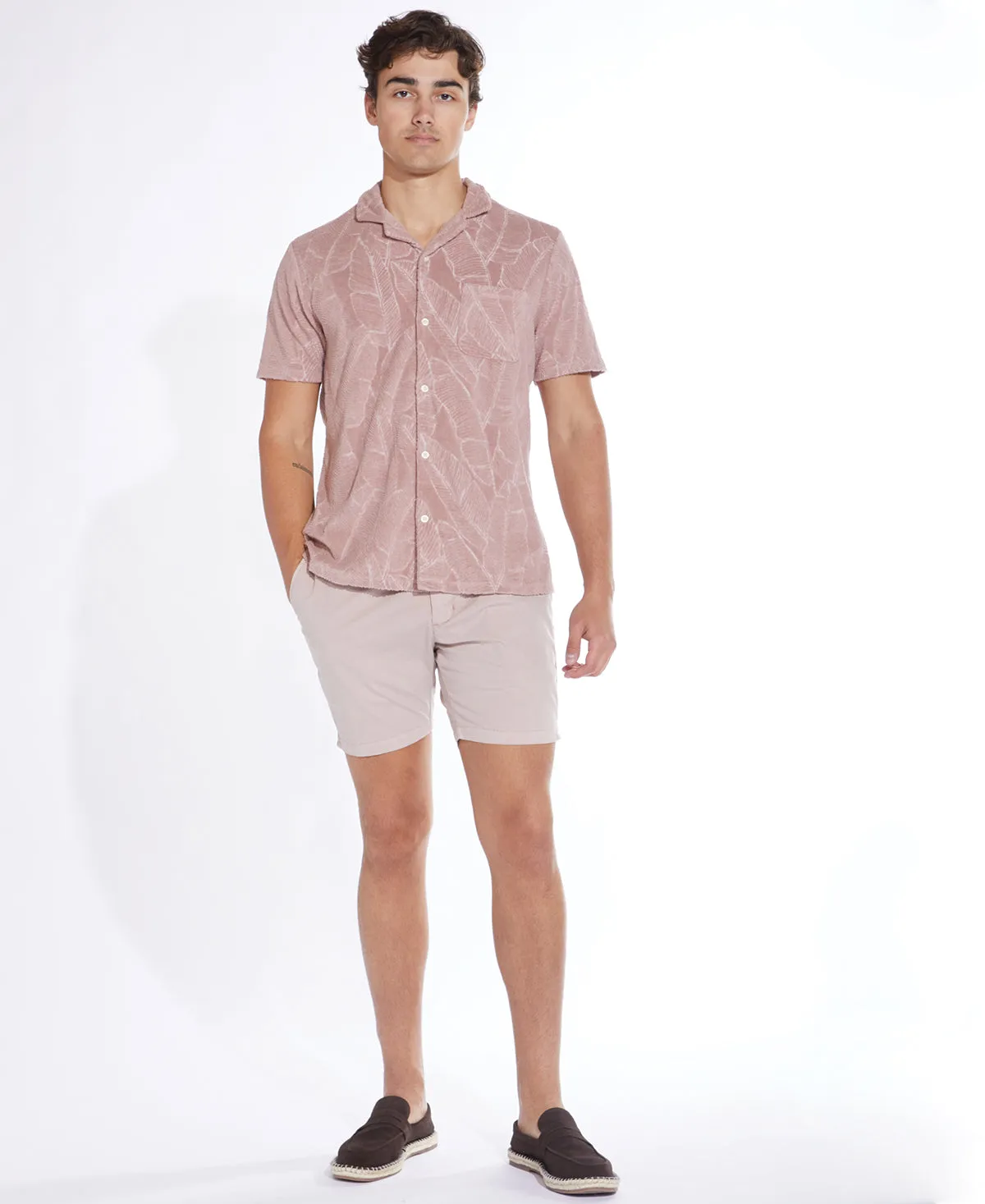 Rivera Knit Pocket Resort Shirt (Mauve)