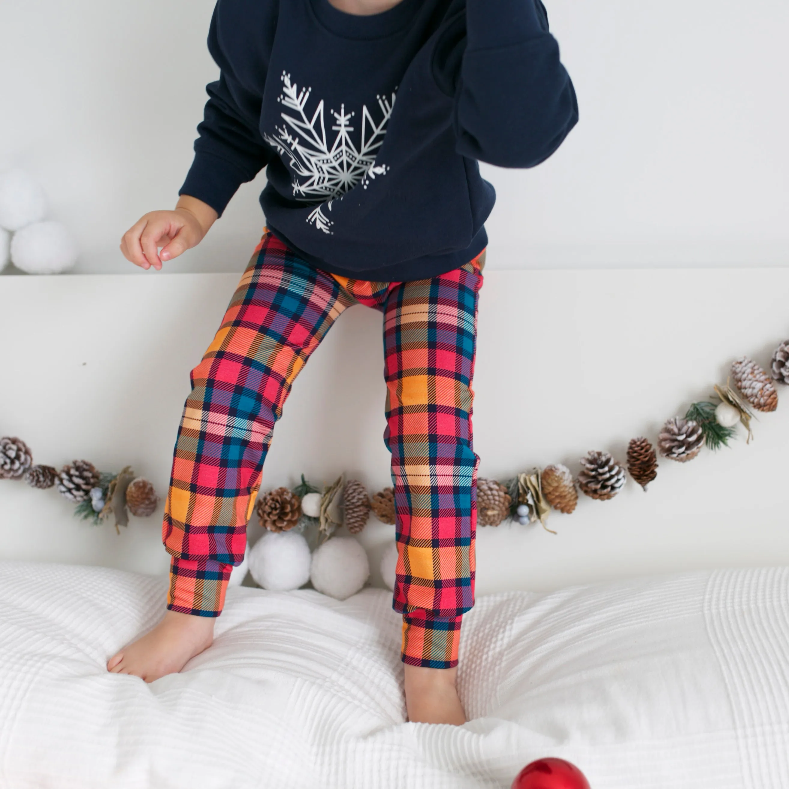 Sunset Tartan Leggings 0-9 Years