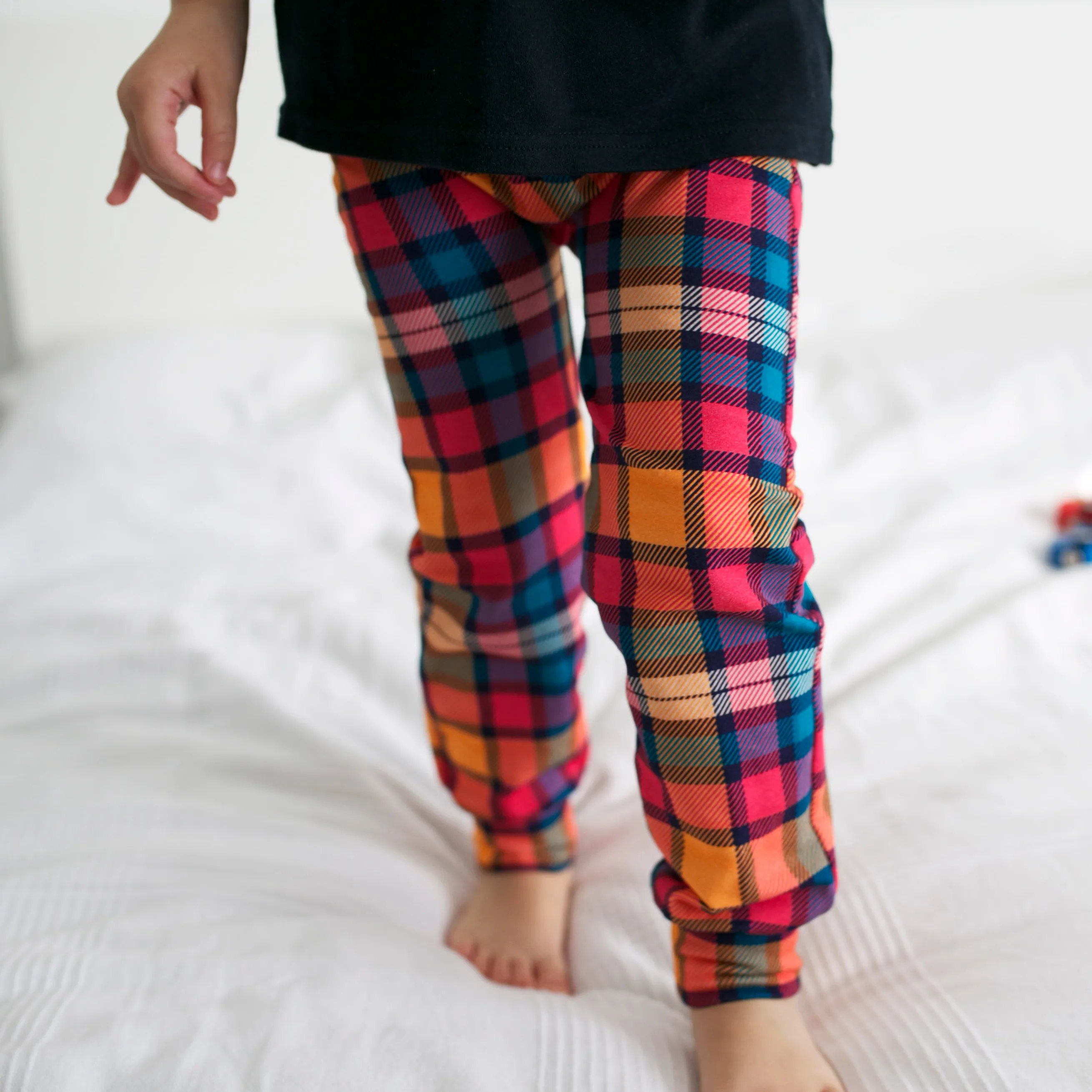 Sunset Tartan Leggings 0-9 Years