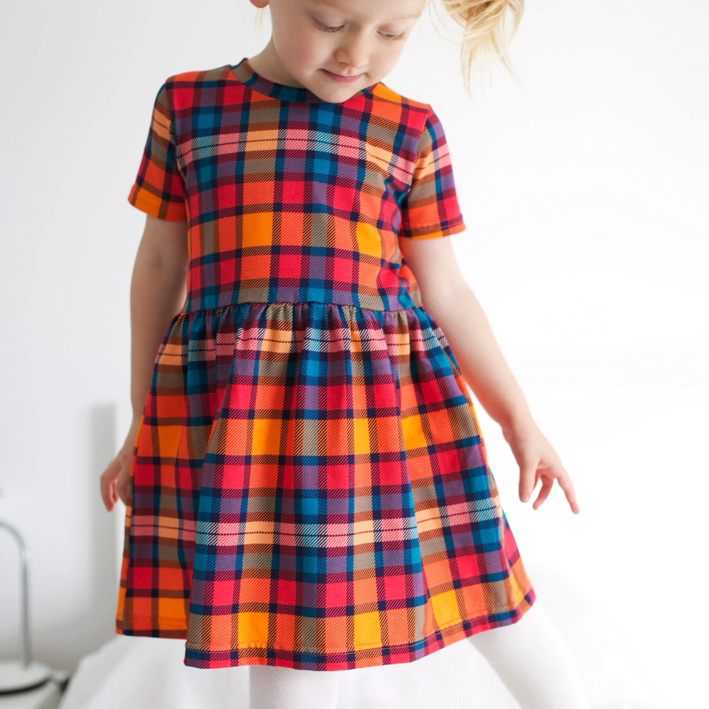 Sunset Tartan Leggings 0-9 Years