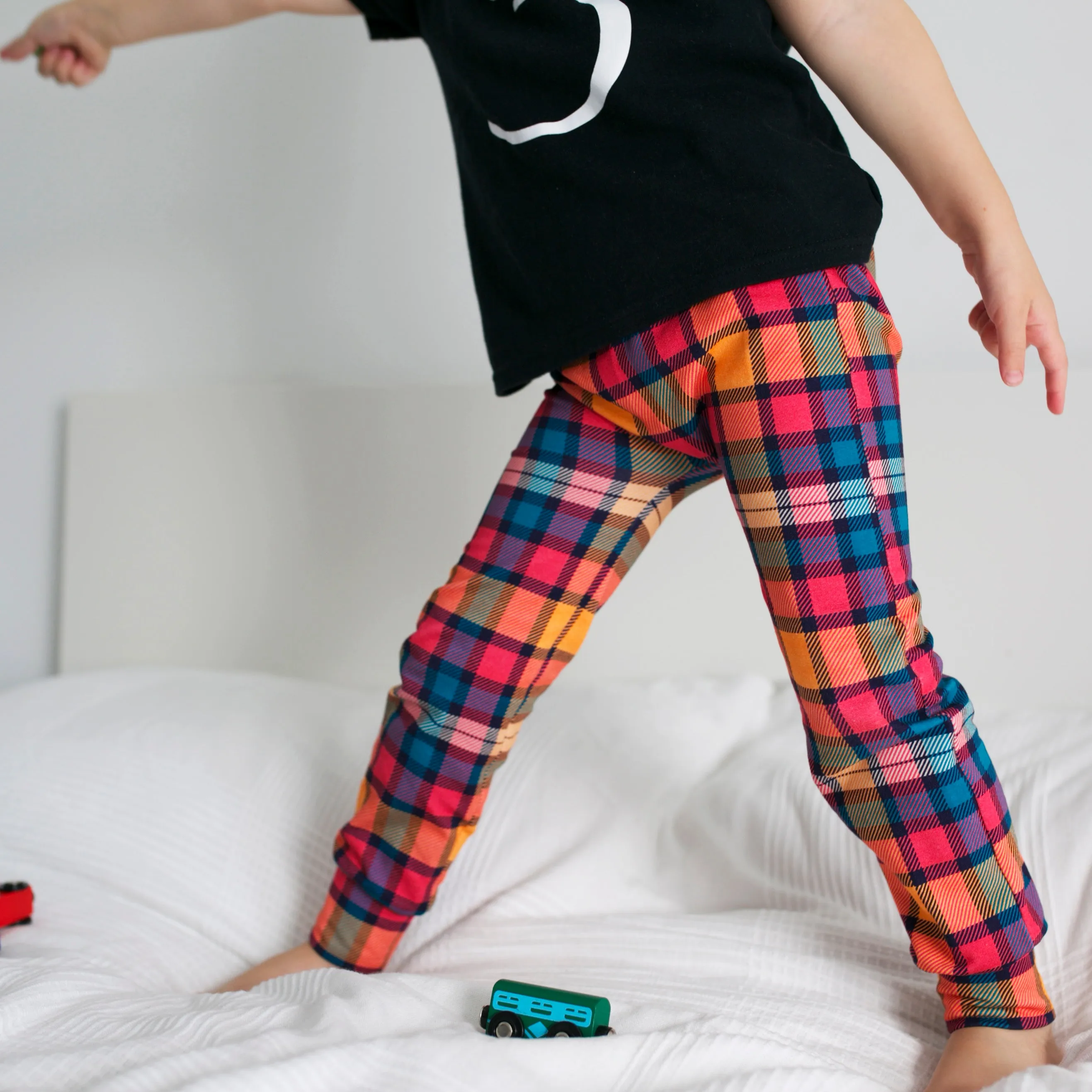 Sunset Tartan Leggings 0-9 Years