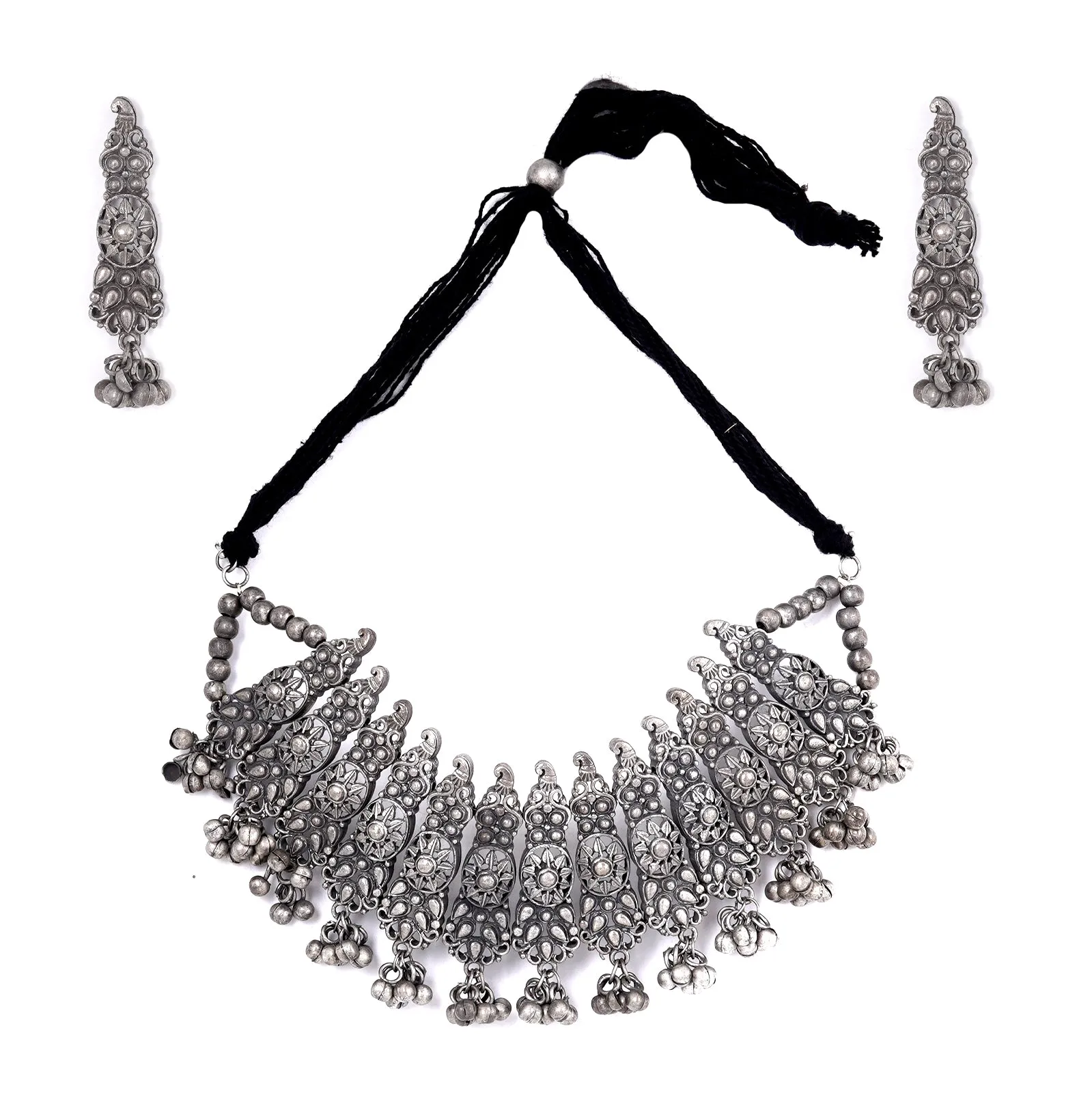 Teejh Anjana Silver Oxidised Jewelry Gift Set