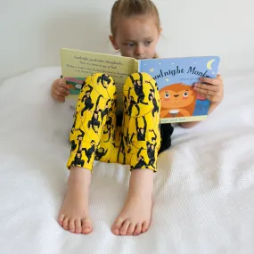 Yellow Chimp print Leggings